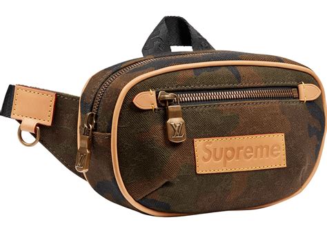 louis vuitton x supreme bumbag monogram camo pm camo|louis vuitton bumbag red.